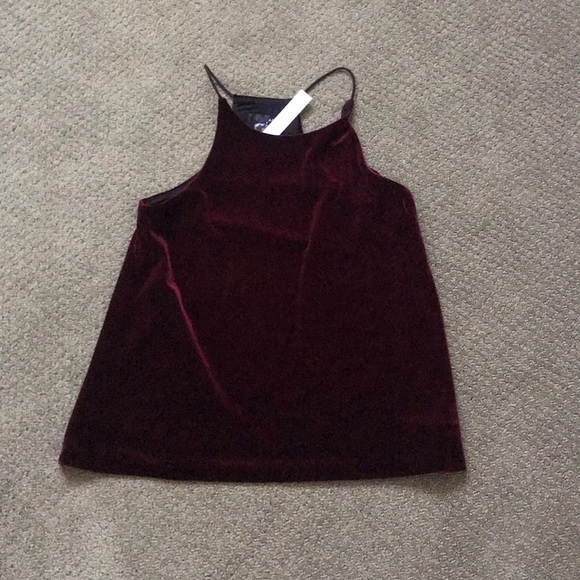 Aqua Tops - Burgandy velvet top Aqua Tops - Burgandy velvet top